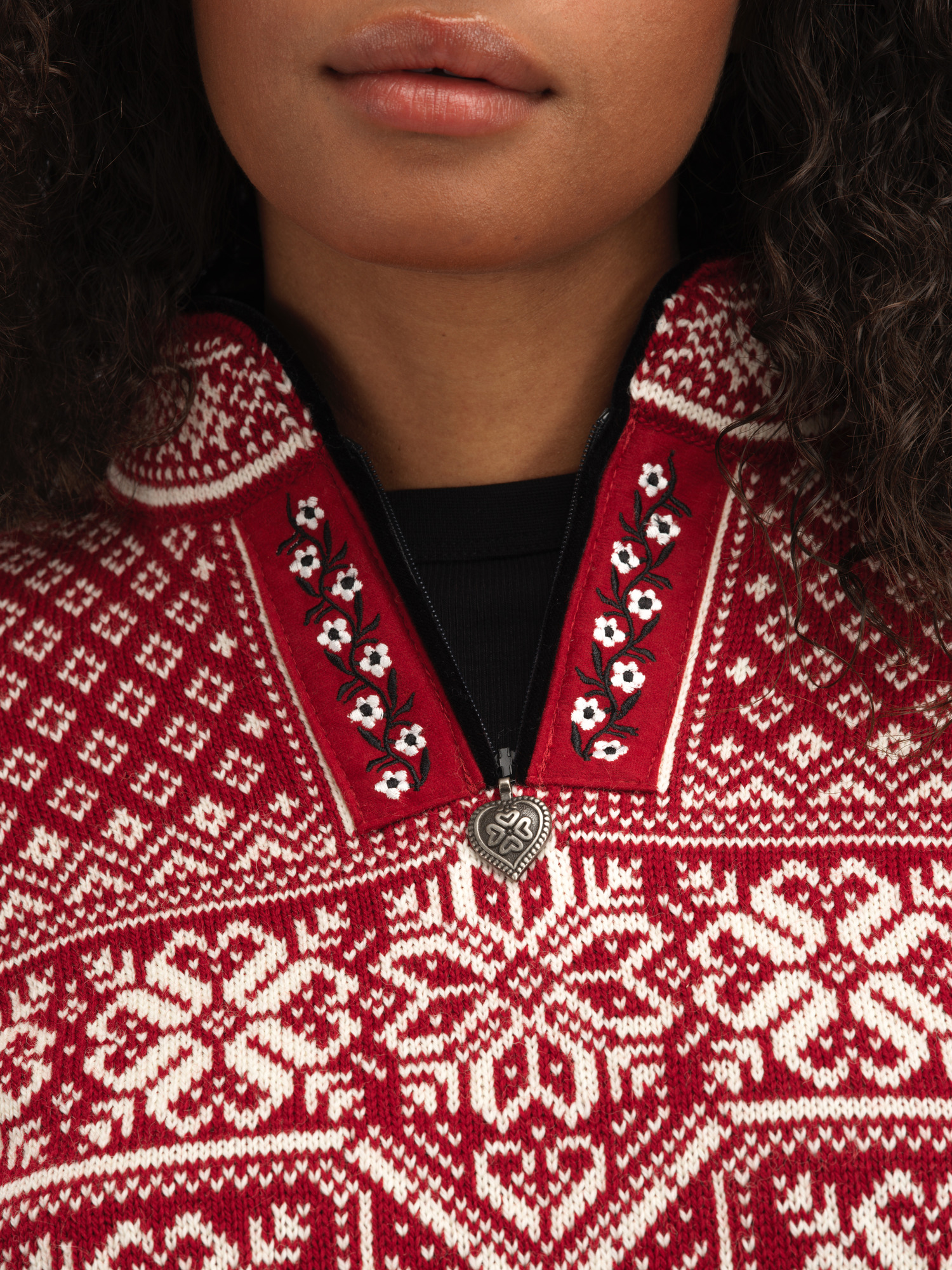 Peace Women’s Knit Sweater  Redrose Offwhite