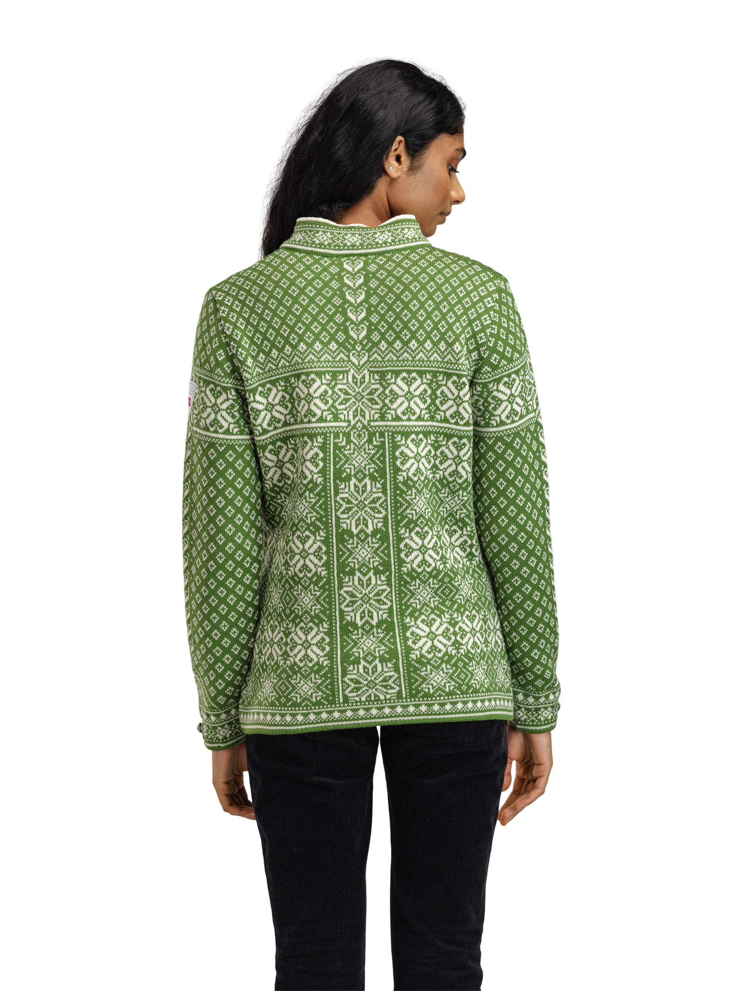 Peace Women’s Knit Sweater  Spring Green  Offwhite