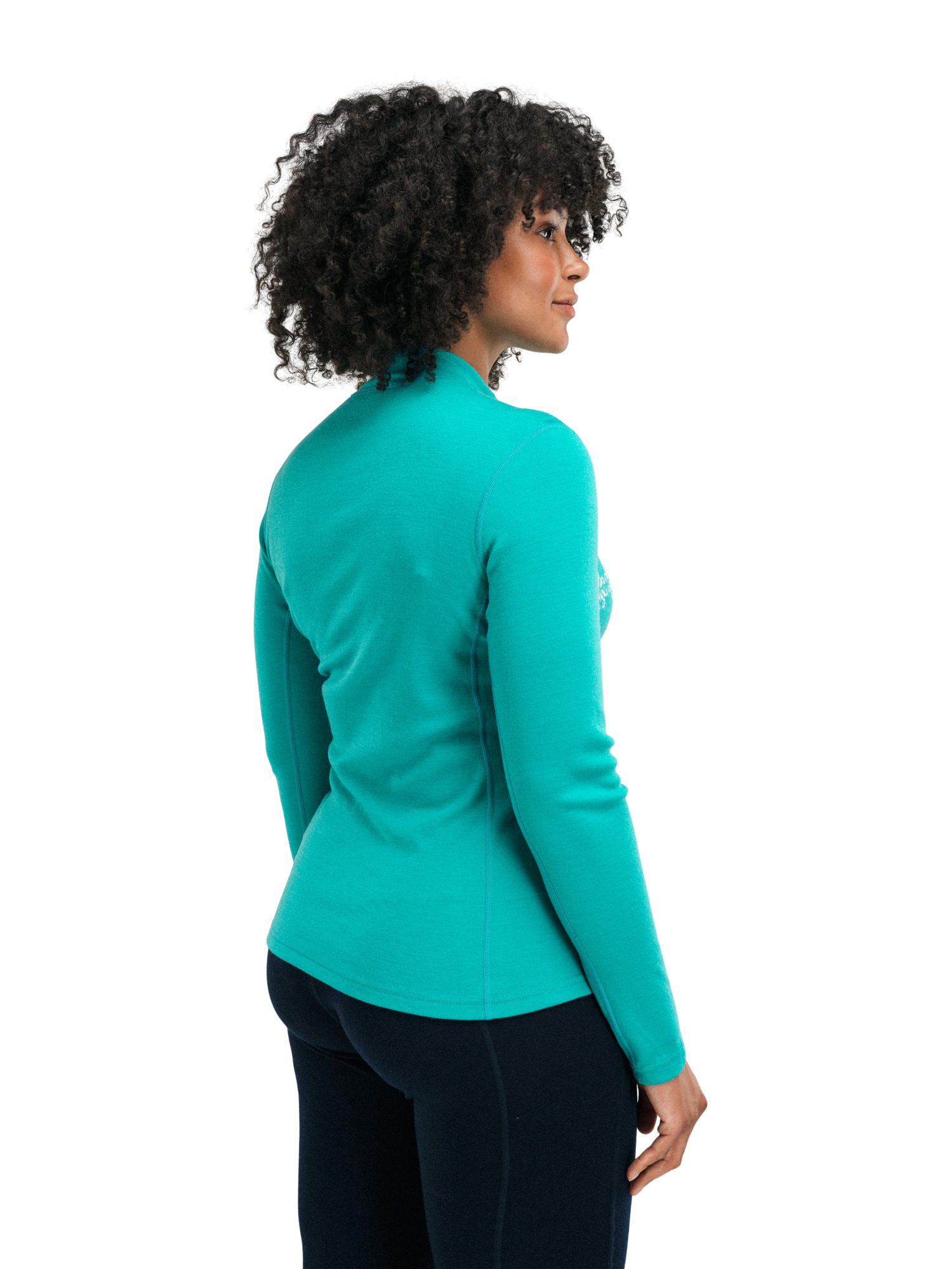 Falkeberg Women's Half Zip Baselayer Peacock Offwhite