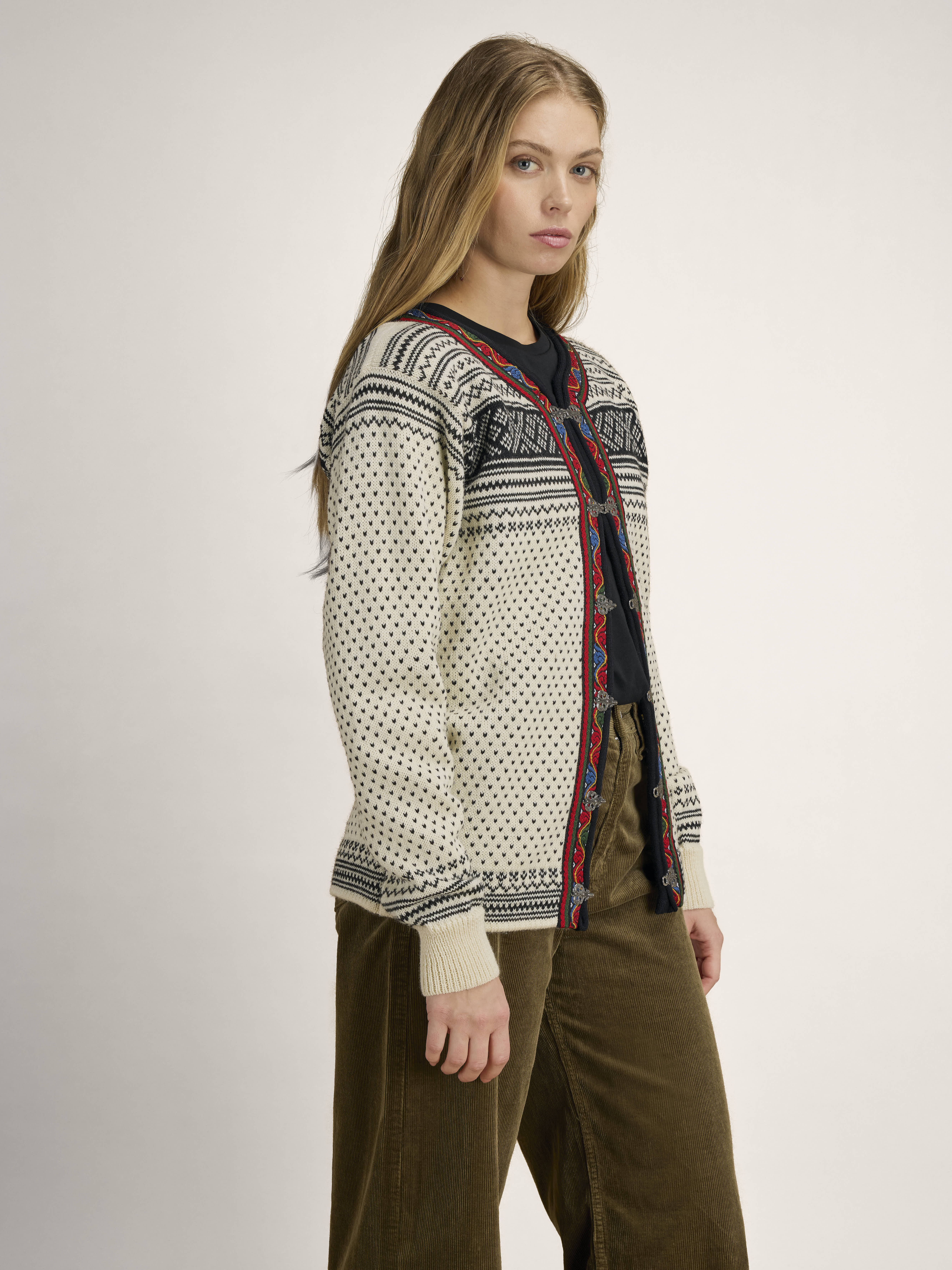 Setesdal Lusekofte Jacket Offwhite Black
