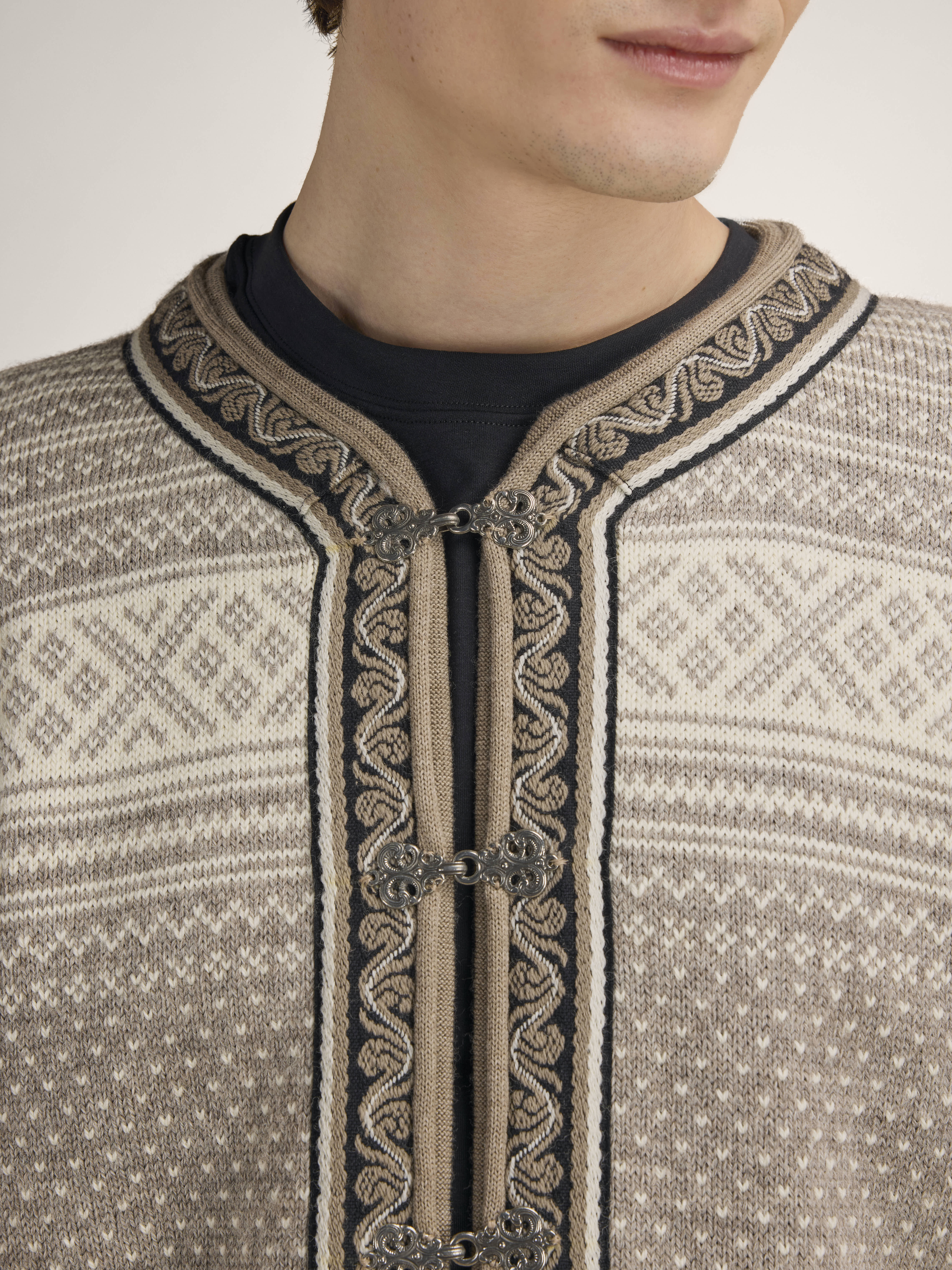 Setesdal Lusekofte Jacket Vanillasugar Naturalwhite