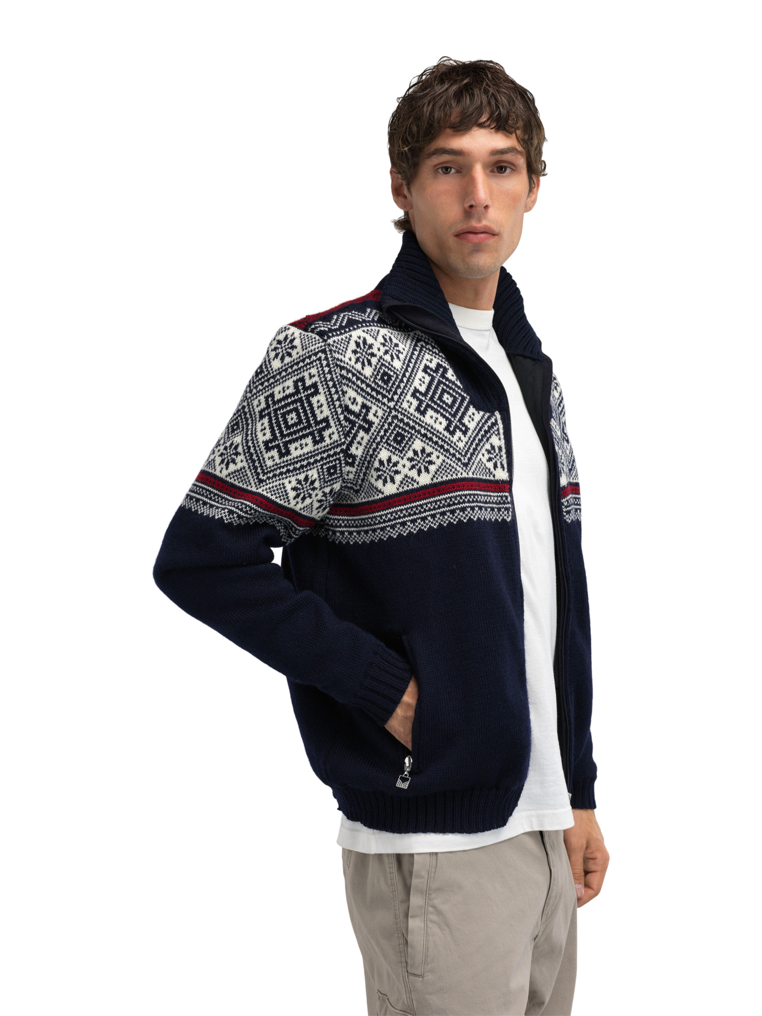 Hardanger Windproof Men's Jacket Navy Offwhite Redrose