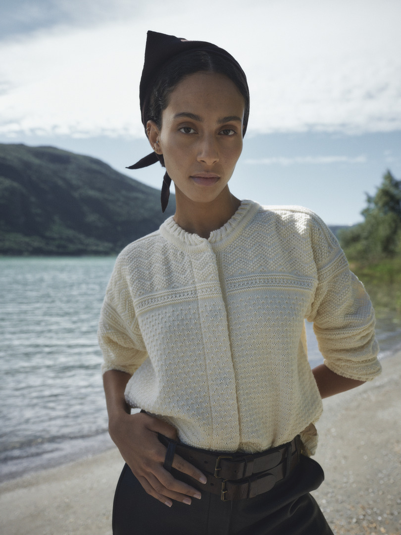 Lusa Women's Cardigan - Norwegian Wool Offwhite