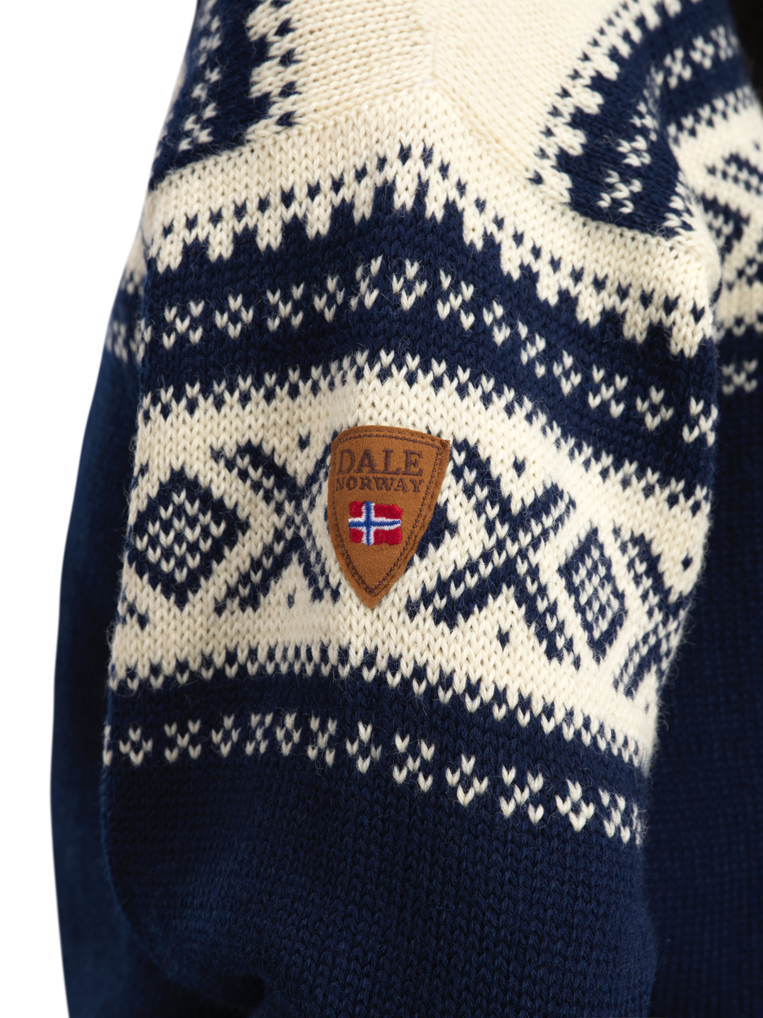 Cortina 1956 Sweater - Norwegian Wool Navy Offwhite
