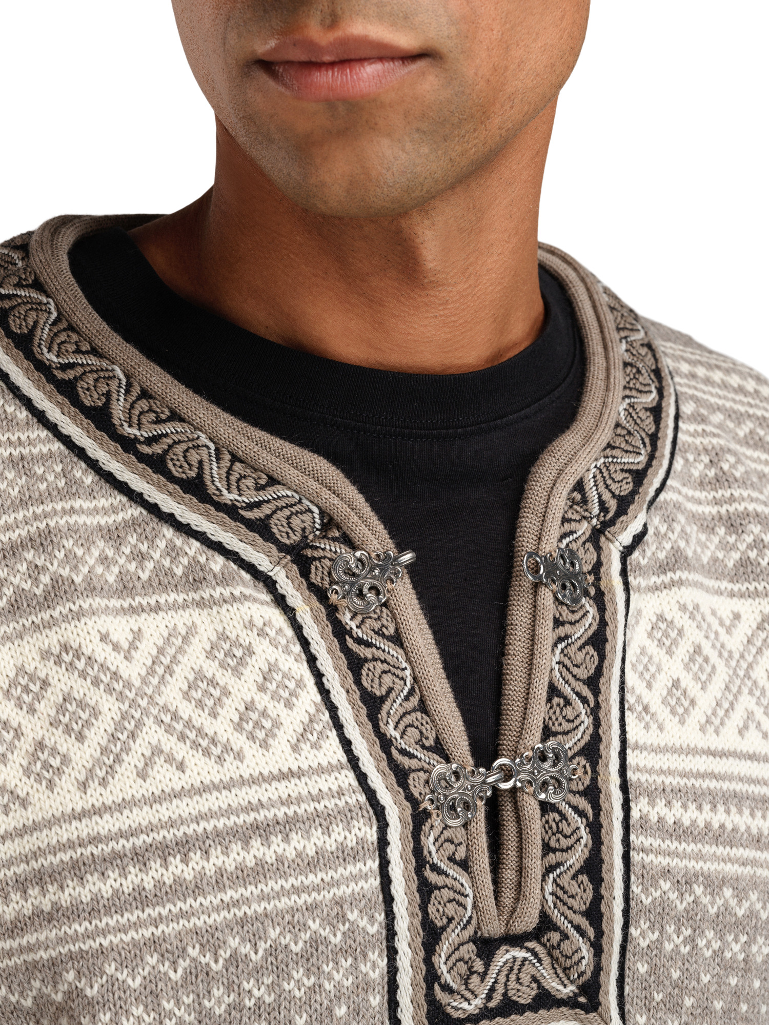 Setesdal Lusekofte Sweater - Norwegian Wool Vanillasugar Naturalwhite