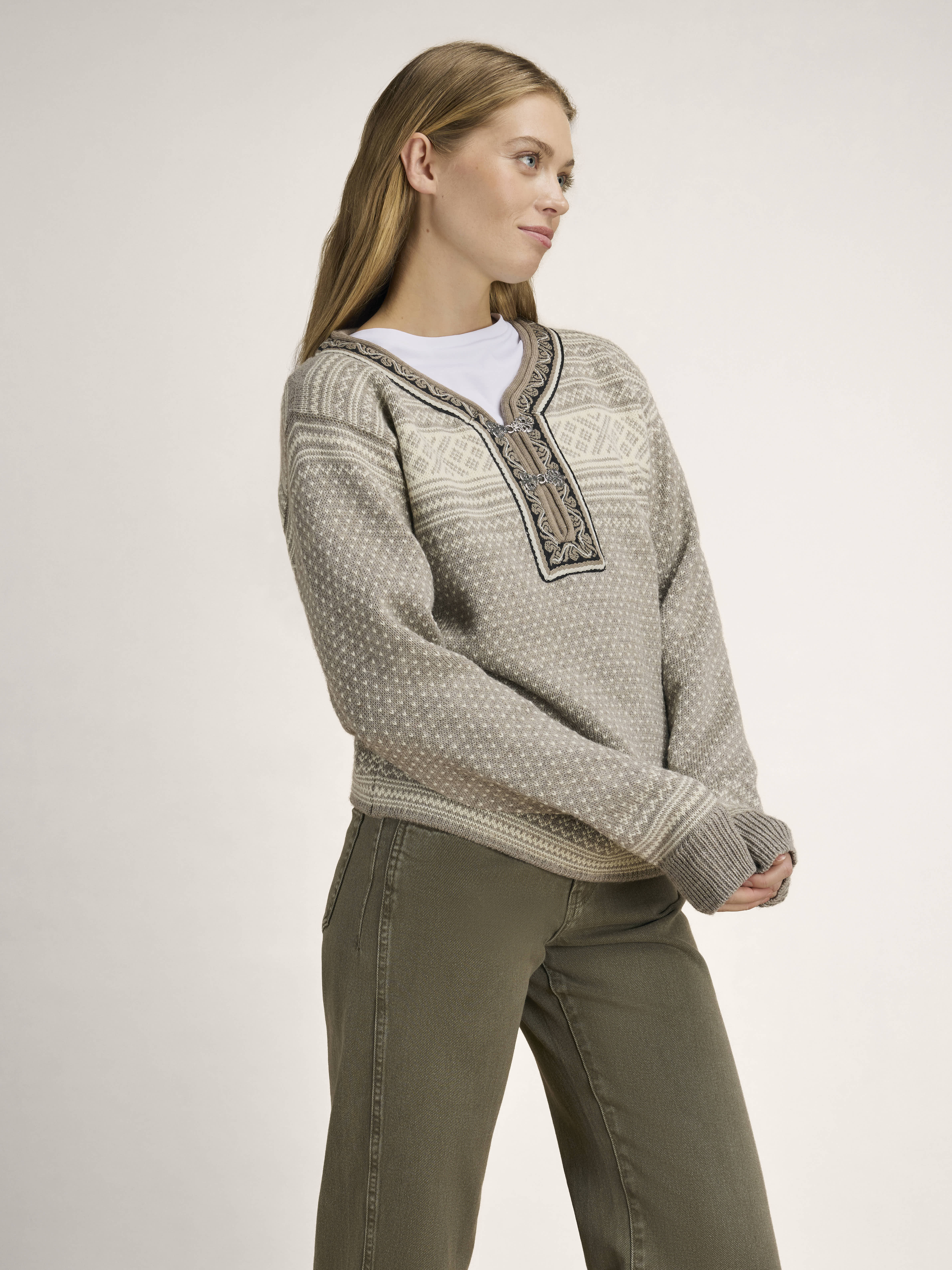 Setesdal Lusekofte Sweater Vanillasugar Naturalwhite