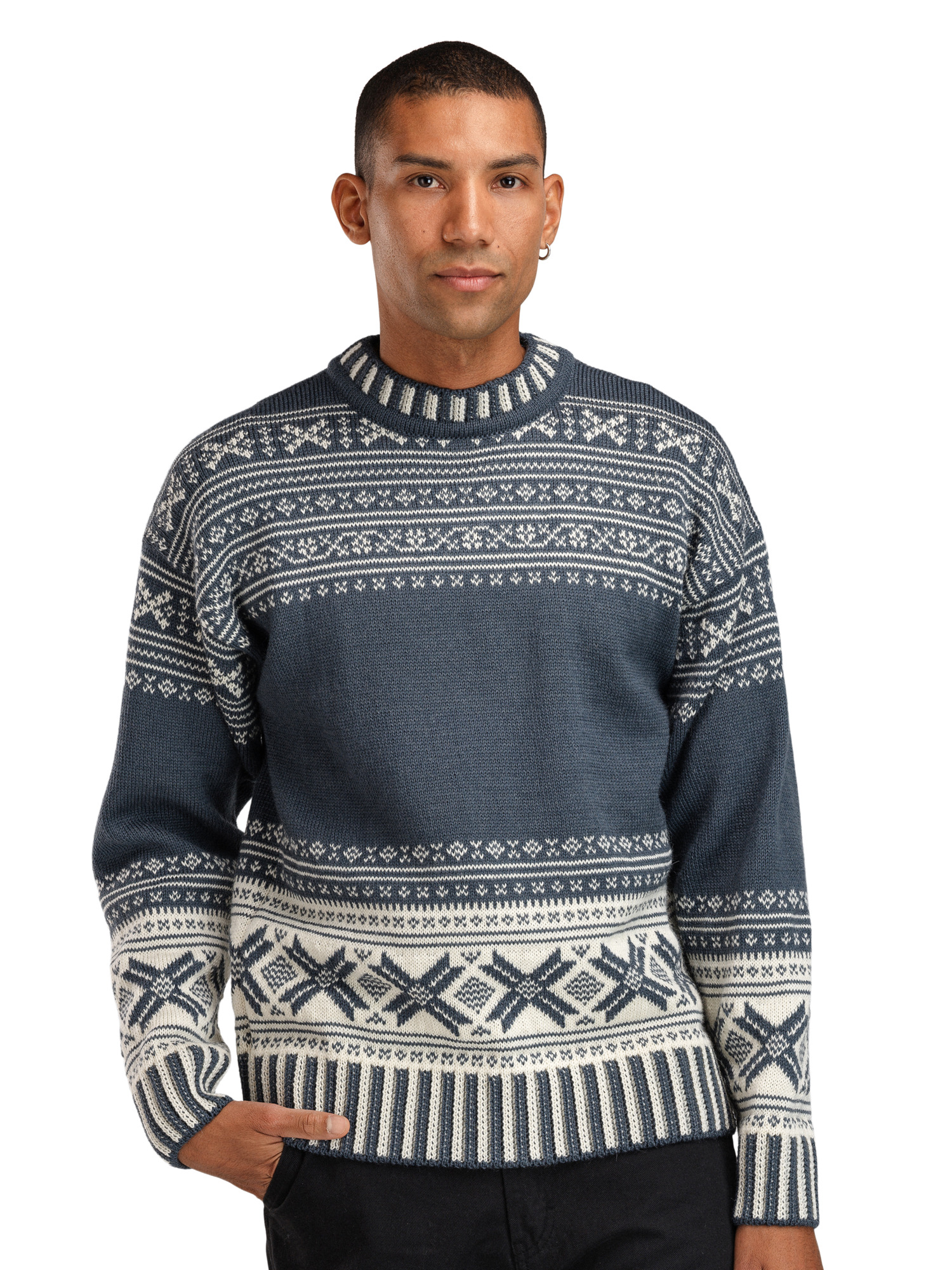 Torridal Men's Sweater Steel Offwhite