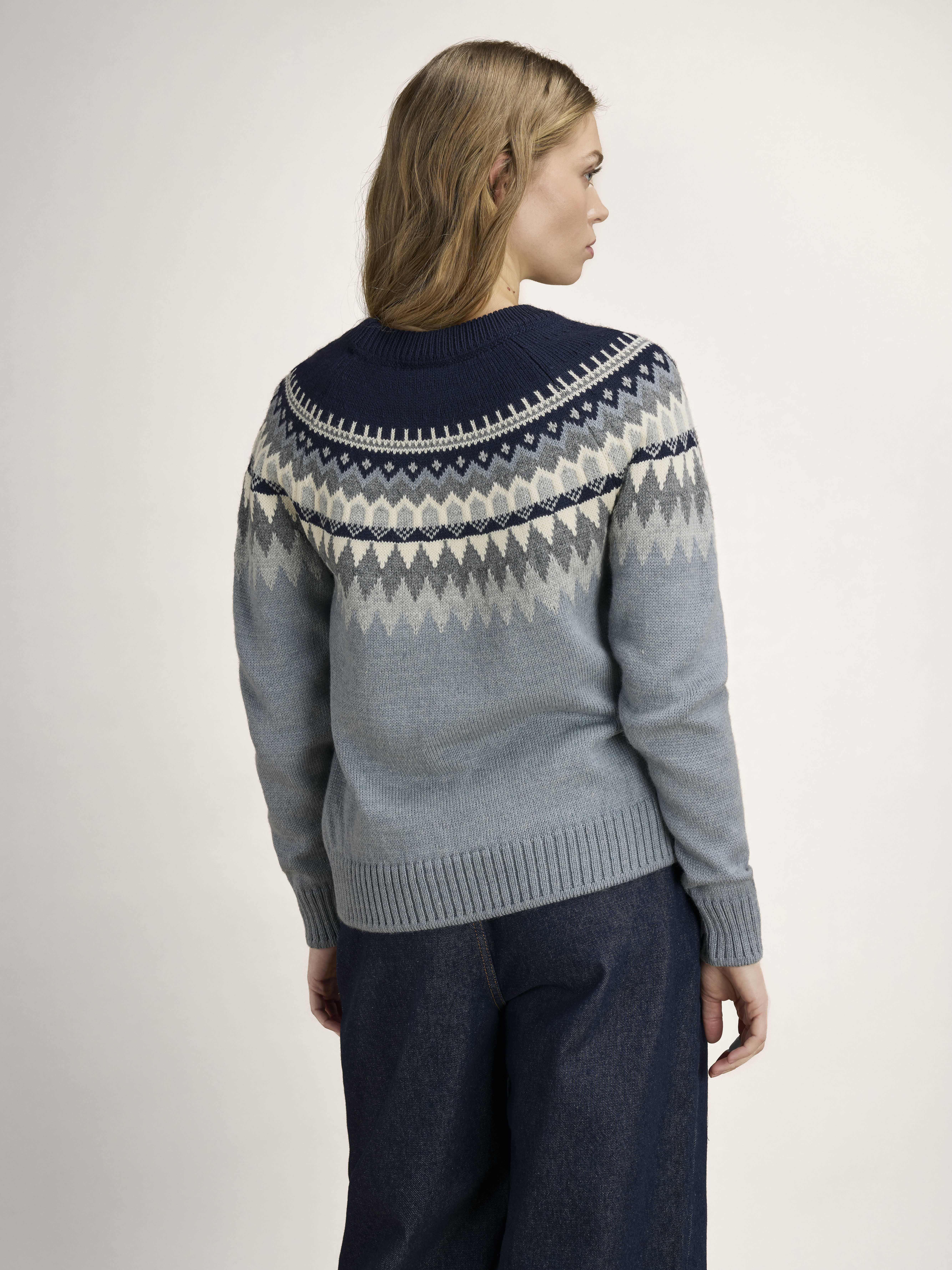 Losna Women's Sweater Mid Blue Melange
